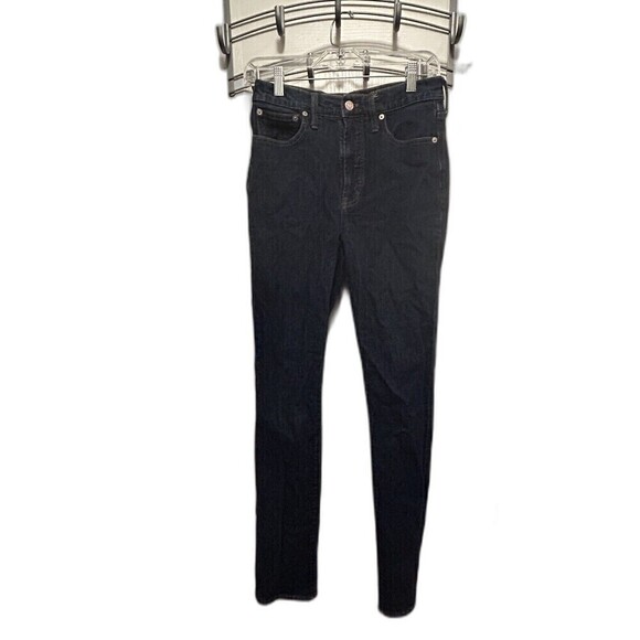 Madewell women’s The Perfect Vintage Full Length Jean Size 27x30 Dark Blue Denim - Picture 1 of 16